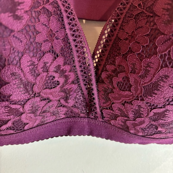 KNIX Sz XL Lace Deep V Padded No Underwire Bralette Bra NEW WITH TAGS. - Picture 4 of 10